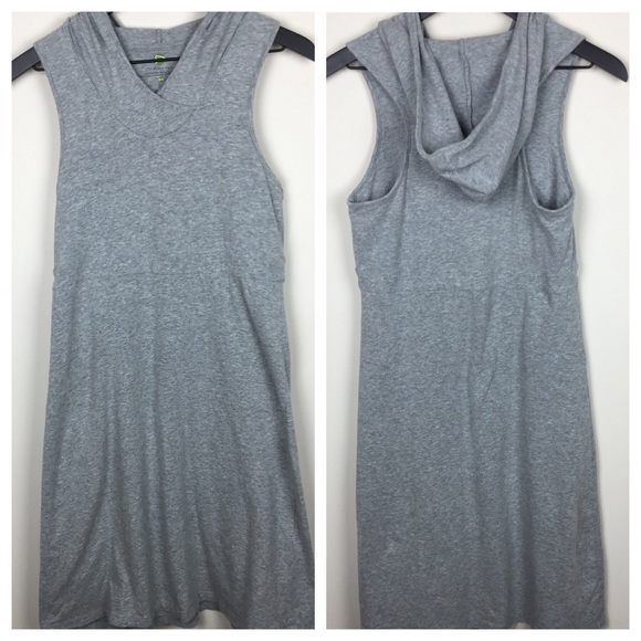 Dakini Dresses & Skirts - Dakini Jersey Hooded Racerback Built-in Bra Dress